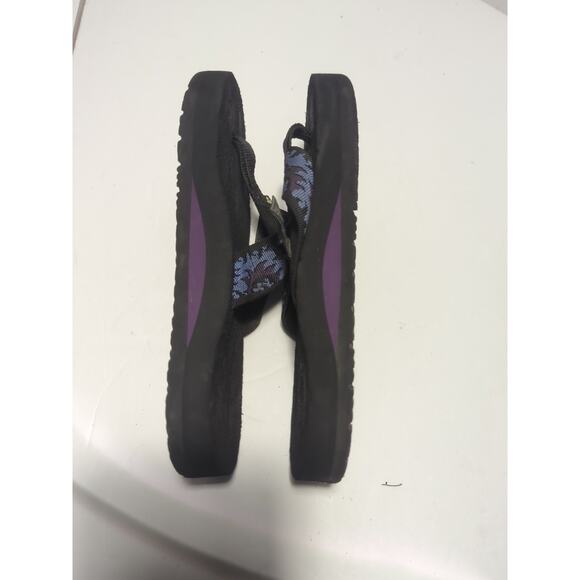 Teva Thong Flip Flop Sandals Black Purple/Blue Women's Size 6 - Picture 6 of 8